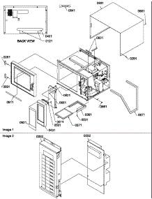 Outer Cabinet / Door / Control Panel / Timer Assy parts for Amana Microwave RFS9MPK-P1312007M from AppliancePartsPros.com