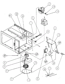 Magnetron And Air Flow parts for Amana Countertop Microwave RG358P from AppliancePartsPros.com