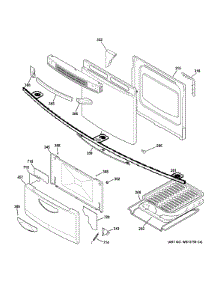 Door & Drawer Parts parts for Hot Point Gas Range RGA724EK7WH from AppliancePartsPros.com