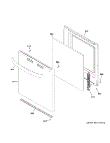 Door Parts parts for Hot Point Gas Range RGAS200DM1WW from AppliancePartsPros.com