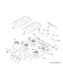 Control Panel & Cooktop parts for Hot Point Gas Range RGAS200DM2WW from AppliancePartsPros.com