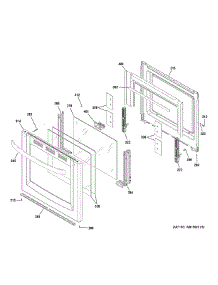 Door Parts parts for Hot Point Gas Range RGAS300DM2WW from AppliancePartsPros.com