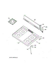 Control Panel & Cooktop parts for Hot Point Gas Range RGB508PET4WH from AppliancePartsPros.com