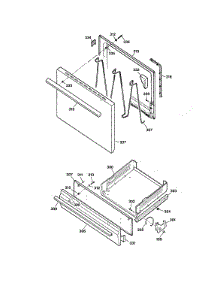 Door & Drawer Parts parts for Hot Point Gas Range RGB524PEA1CT from AppliancePartsPros.com