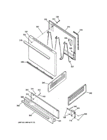 Door & Drawer Parts parts for Hot Point Gas Range RGB525DED1WW from AppliancePartsPros.com