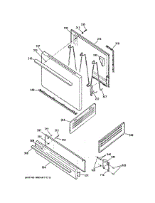 Door & Drawer Parts parts for Hot Point Gas Range RGB525DEH3WW from AppliancePartsPros.com