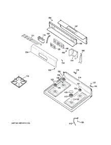 Control Panel & Cooktop parts for Hot Point Gas Range RGB530DEH1BB from AppliancePartsPros.com