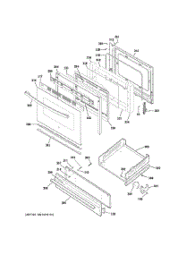Door & Drawer Parts parts for Hot Point Gas Range RGB530DEH3BB from AppliancePartsPros.com
