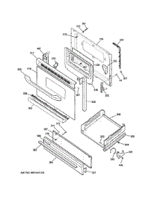 Door & Drawer Parts parts for Hot Point Gas Range RGB530DET4WW from AppliancePartsPros.com