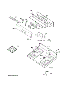 Control Panel & Cooktop parts for Hot Point Gas Range RGB746DEP6WW from AppliancePartsPros.com