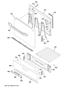 Door & Drawer Parts parts for Hot Point Gas Range RGBS100DM1WW from AppliancePartsPros.com