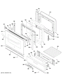Door & Drawer Parts parts for Hot Point Gas Range RGBS200DM1WW from AppliancePartsPros.com