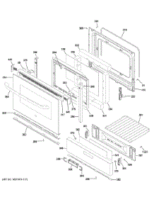 Door & Drawer Parts parts for Hot Point Gas Range RGBS400DM2WW from AppliancePartsPros.com