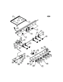 Manifold parts for Dcs Gas Range RGS-305 from AppliancePartsPros.com