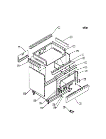 Structure parts for Dcs Gas Range RGS-305 from AppliancePartsPros.com