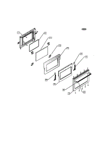 Oven Door parts for Dcs Gas Range RGS-305 from AppliancePartsPros.com