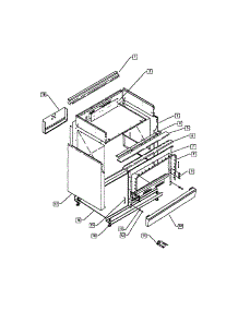 Structure parts for Dcs Gas Range RGS-366 from AppliancePartsPros.com