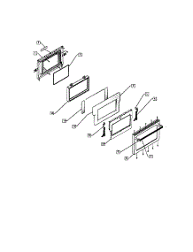 Door parts for Dcs Gas Range RGS-366 from AppliancePartsPros.com