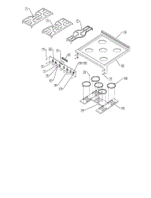 Top Assembly parts for Dcs Gas Range RGSC-305BK from AppliancePartsPros.com