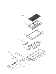 Section 5 parts for Garland Gas Cooktop RGT-5 from AppliancePartsPros.com