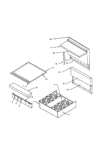 Section 9 parts for Garland Gas Cooktop RGT-89 from AppliancePartsPros.com