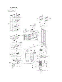 Freezer parts for Samsung Refrigerator RH30H9500SR/AA-02 from AppliancePartsPros.com