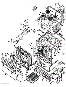 Range Assembly parts for Hot Point Electric Range RH758*V8 from AppliancePartsPros.com