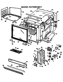 Oven Assembly parts for Hot Point Electric Range RH758G*D1 from AppliancePartsPros.com