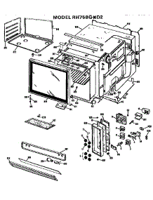 Upper Oven / Controls parts for Hot Point Range/Microwave Combo RH758G*D2 from AppliancePartsPros.com