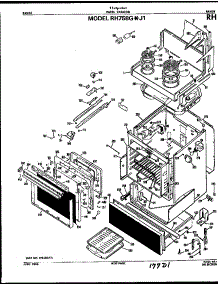 Main Body parts for Hot Point Electric Range RH758G*J1 from AppliancePartsPros.com
