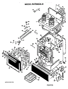 Main Body parts for Hot Point Electric Range RH758G*J2 from AppliancePartsPros.com