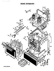 Oven Body parts for Hot Point Electric Range RH758G*M1 from AppliancePartsPros.com