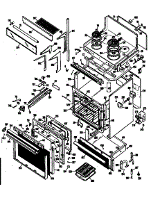 Range Assembly parts for Hot Point Electric Range RH961G*H1 from AppliancePartsPros.com