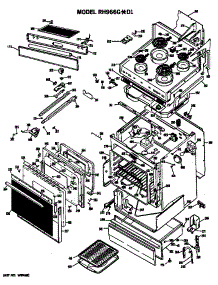 Range Assembly parts for Hot Point Electric Range RH966G*D1 from AppliancePartsPros.com