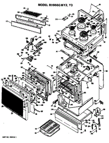 Range Assembly parts for Hot Point Electric Range RH966G*Y2 from AppliancePartsPros.com