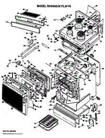 Range Assembly parts for Hot Point Electric Range RH966G*Y6 from AppliancePartsPros.com