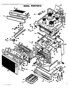 Range Assembly parts for Hot Point Electric Range RH967G*01 from AppliancePartsPros.com