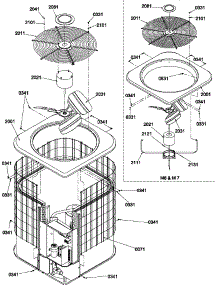 Outer Cabinet / Fan parts for Amana Central Air Conditioner RHA30A2B/P1218803C from AppliancePartsPros.com