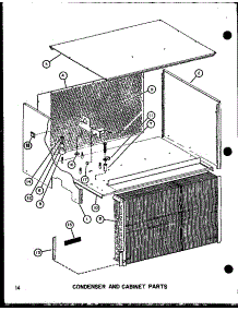 Condenser And Cabinet Parts (Rhq48-001 / P55201-47C) (Rhq48-003 / P55201-48C) (Rhq48-001 / P55201-49C) (Rhq48-003 / P55201-50C) (Rhq60-001 / P55201-51C) (Rhq60-003 / P55201-52C) parts for Amana Central Air Conditioner RHA48-003/P55201-50C from AppliancePartsPros.com