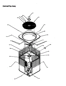 Cabinet / Top Assy parts for Amana Heating Cooling Combined Unit RHA60A2A/P1180209C from AppliancePartsPros.com