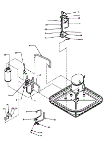Compressor / Tubing (Rha48a2a / P1180207c) (Rha48a3a / P1180208c) (Rha48a4a / P1180212c) (Rha60a2a / P1180209c) (Rha60a3a / P1180210c) (Rha60a4a / P1180213c) parts for Amana Heating Cooling Combined Unit RHA60A2A/P1180209C from AppliancePartsPros.com