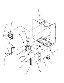 Control Box Assembly parts for Amana Heating Cooling Combined Unit RHD36A2A/P1188004C from AppliancePartsPros.com