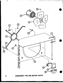 Condenser Fan And Motor Parts (Rhq48-001 / P55201-47C) (Rhq48-003 / P55201-48C) (Rhq48-001 / P55201-49C) (Rhq48-003 / P55201-50C) (Rhq60-001 / P55201-51C) (Rhq60-003 / P55201-52C) parts for Amana Central Air Conditioner RHQ48-003/P55201-48C from AppliancePartsPros.com
