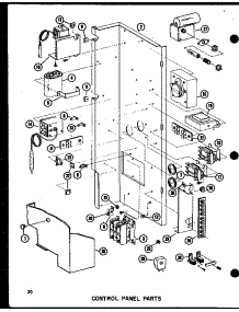 Control Panel Parts (Rhq48-001 / P55201-47C) (Rhq48-003 / P55201-48C) (Rhq48-001 / P55201-49C) (Rhq60-001 / P55201-51C) (Rhq60-003 / P55201-52C) (Rha48-003 / P55201-50C) parts for Amana Central Air Conditioner RHQ60-003/P55201-52C from AppliancePartsPros.com