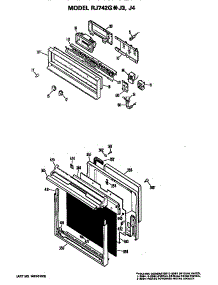 Control And Door parts for Hot Point Electric Range RJ742G*J4 from AppliancePartsPros.com