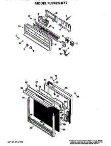 Oven Door parts for Hot Point Electric Wall Oven RJ742G*T7 from AppliancePartsPros.com