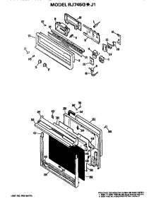 Controls / Door parts for Hot Point Electric Wall Oven RJ745G*J1 from AppliancePartsPros.com