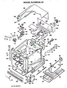 Main Body parts for Hot Point Electric Range RJ745G*J3 from AppliancePartsPros.com