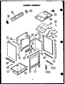 Cabinet Assembly parts for Caloric Gas Range RJS369-OF from AppliancePartsPros.com