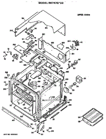 Upper Oven parts for Hot Point Electric Wall Oven RK747G*D2 from AppliancePartsPros.com